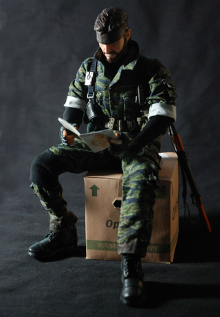 Illustration for article titled Little Snake Has A Little Copy Of Metal Gear Solid 3
